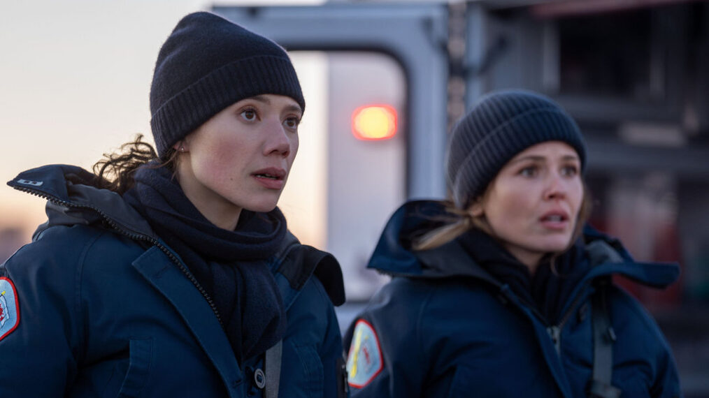 Hanako Greensmith as Violet Mikami, Jocelyn Hudon as Lyla Novak — One Chicago Crossover 2026, 'Chicago Fire' 