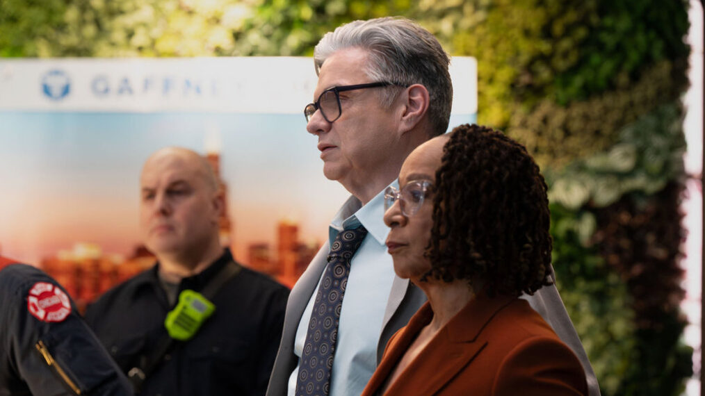 Oliver Platt as Dr. Daniel Charles, S. Epatha Merkerson as Sharon Goodwin — One Chicago Crossover 2026, 'Chicago P.D.' 