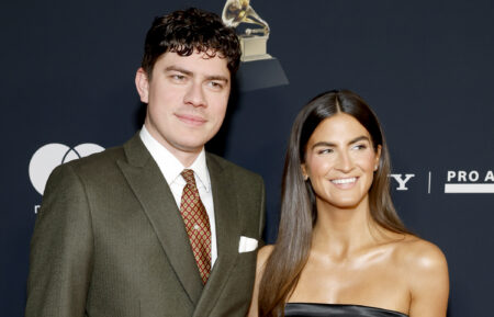 Kaitlan Collins and Emilio Madrid attend the 68th GRAMMY Awards Pre-GRAMMY Gala