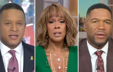 Craig Melvin, Gayle King, and Michael Strahan