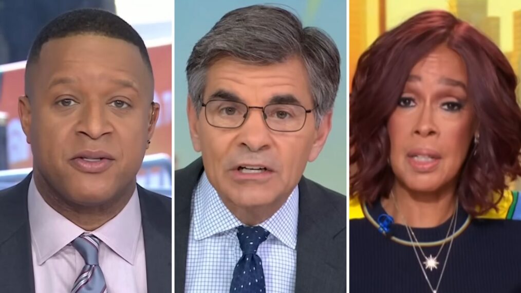 Craig Melvin, George Stephanopoulos, and Gayle King