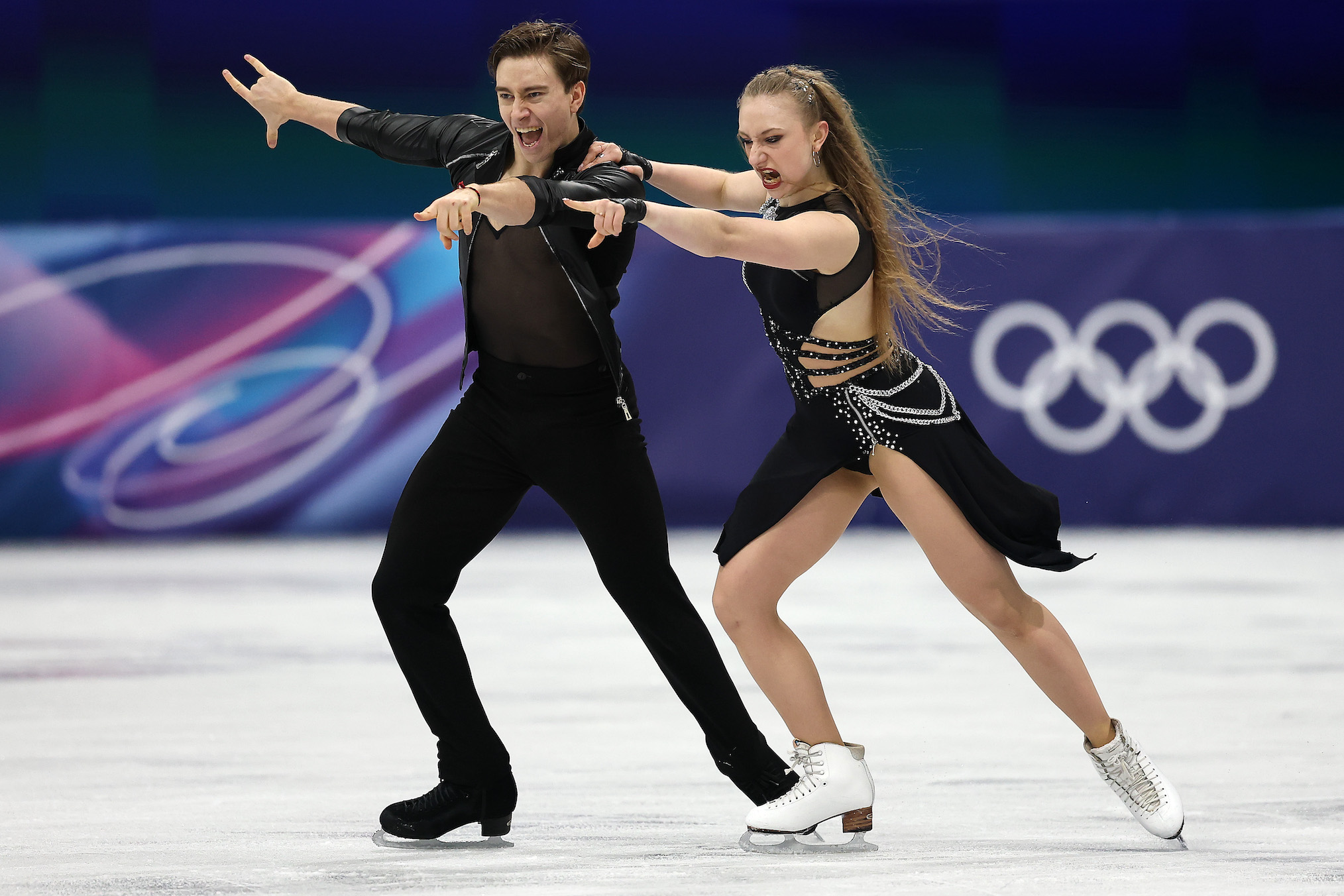 Katerina Mrazkova and partner Daniel Mrazek of Team Czechia compete in Ice Dance - Rhythm Dance Qualification on day three of the Milano Cortina 2026 Winter Olympic games at Milano Ice Skating Arena on February 09, 2026 in Milan, Italy.
