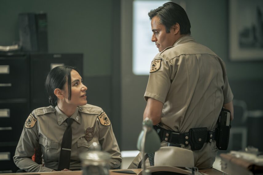 Jessica Matten and Kiowa Gordon in 'Dark Winds' Season 4