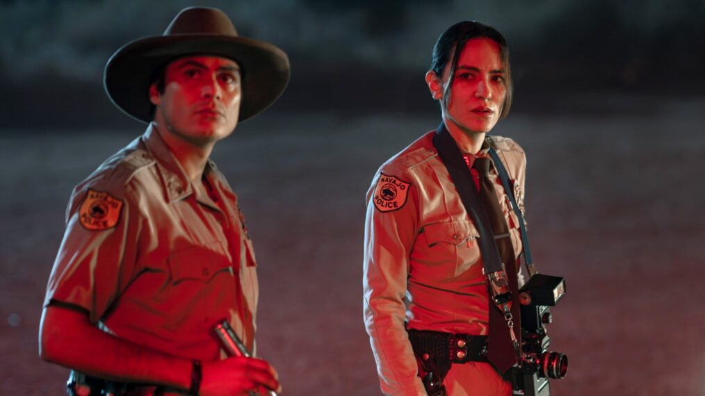 Kiowa Gordon and Jessica Matten in 'Dark Winds' Season 4