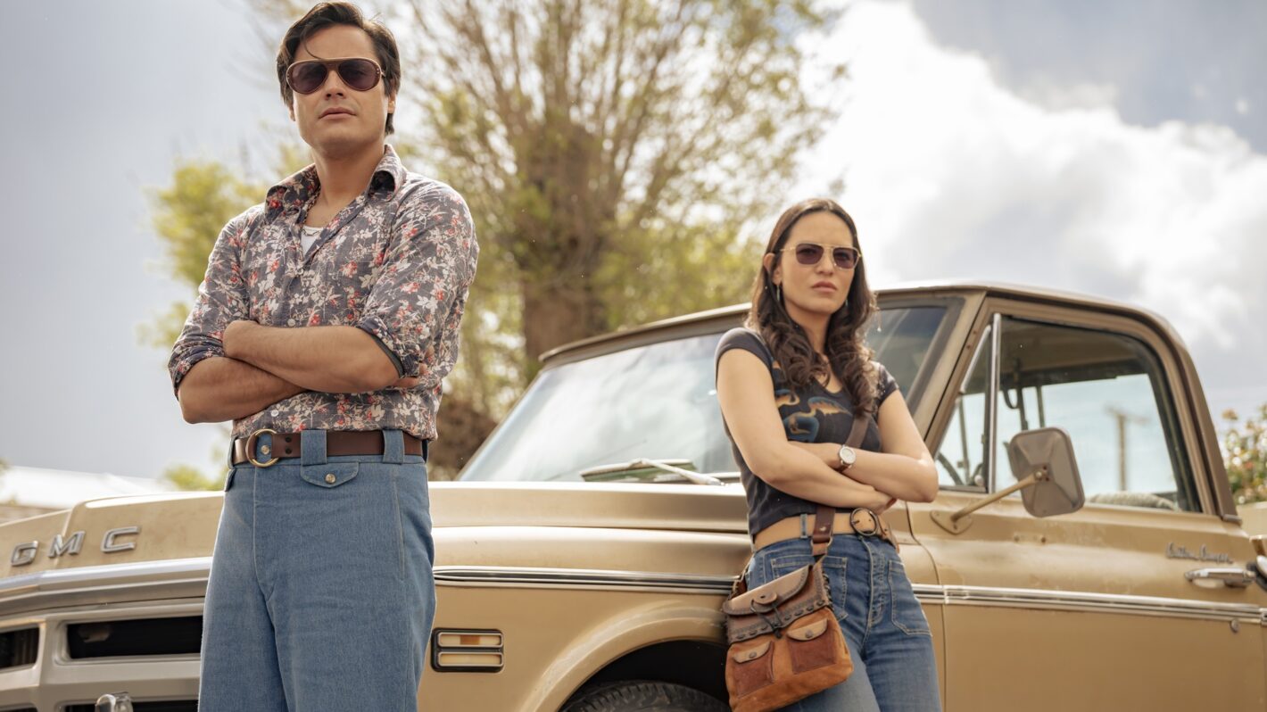 Kiowa Gordon and Jessica Matten in 'Dark Winds' Season 4