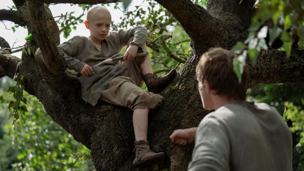Dexter Sol Ansell as Egg and Peter Claffey as Dunk in 'A Knight of the Seven Kingdoms' Season 1 Episode 3