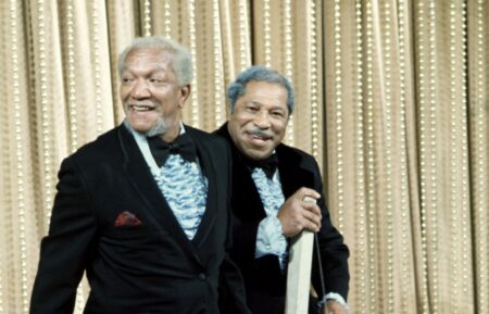 SANFORD AND SON, from left: Redd Foxx, Don Bexley in 'Sanford and Gong' (Season 6, Episode 13, aired December 17, 1976), 1972-77