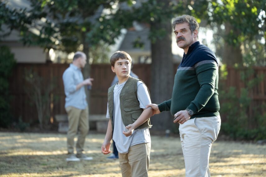 Arlan Ruf and David Harbour in 'DTF St. Louis'