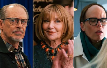 Steve Buscemi, J. Smith Cameron, and Jeff Hiller in 'Elsbeth' Season 3