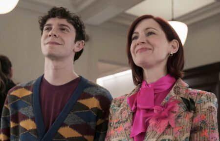 Ben Levi Ross as Teddy and Carrie Preston as Elsbeth Tascioni in 'Elsbeth'