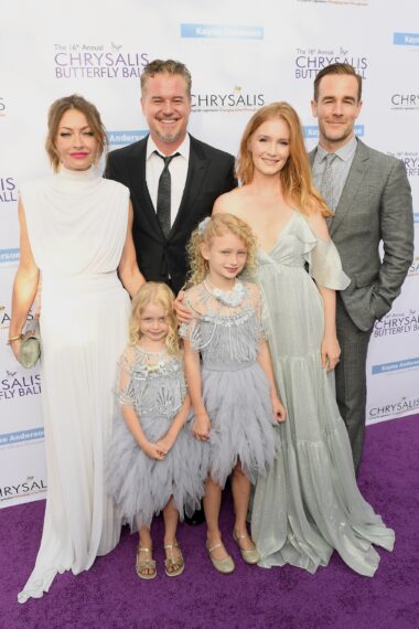 Eric Dane and family, James and Kimberly Van Der Beek