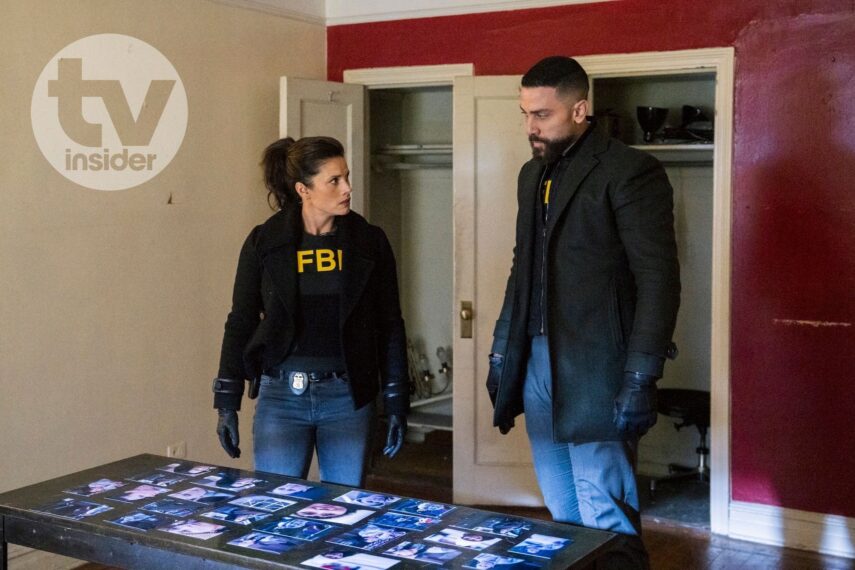 Missy Peregrym as Special Agent Maggie Bell and Zeeko Zaki as Special Agent Omar Adom ‘OA' Zidan — 'FBI' Season 8 Episode 14 
