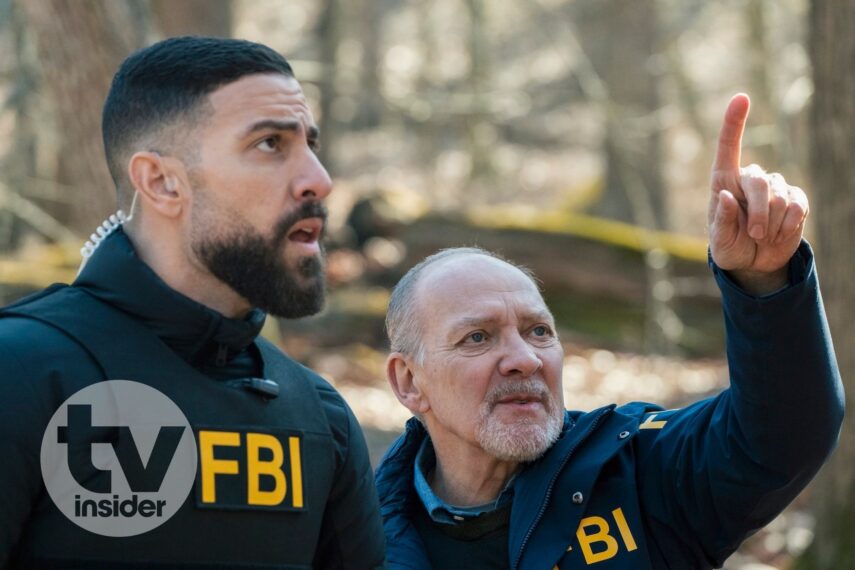 Zeeko Zaki as Special Agent Omar Adom ‘OA' Zidan and Zach Grenier as Peter Olsen — 'FBI' Season 8 Episode 14 