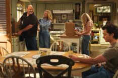 Will Sasso, Rachel Bay Jones, Emily Osment, and Montana Jordan in 'Georgie & Mandy's First Marriage' Season 2