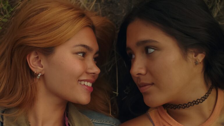 Myra Molloy stars as Sonya and Maya Da Costa as Coley in director Hayley Kiyoko’s GIRLS LIKE GIRLS, a Focus Features release.