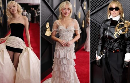 Rose, Sabrina Carpenter, Miley Cyrus at Grammys