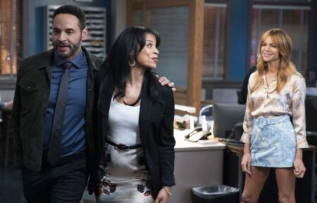 Daniel Sunjata, Susan Kelechi Watson, and Kaitlin Olson in 'High Potential' Season 2