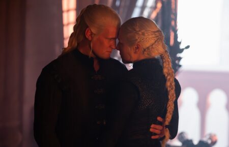 Matt Smith as Daemon and Emma D'Arcy as Rhaenyra in 'House of the Dragon' Season 3