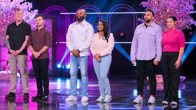 Kimberly and Taurus, Jason and Tyler, and Alex and Amanda of 'Is It Cake? Valentines'