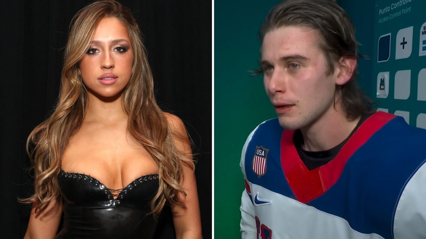 Tate McRae attends the W Magazine, Charli XCX, and Saint Laurent Grammy after party at Bar Marmont, Jack Hughes at 2026 Olympics