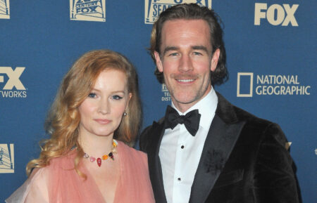 Kimberly Brook (L) and James Van Der Beek attend the FOX, FX and Hulu 2019 Golden Globe Awards After Party