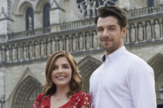Jen Lilley and Dan Jeannotte in 'Paris, Wine & Romance'