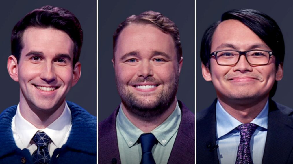 'Jeopardy!' TOC finals contestants (from left) Scott Riccardi, TJ Fisher, and Paolo Pasco, On February 4, 2026