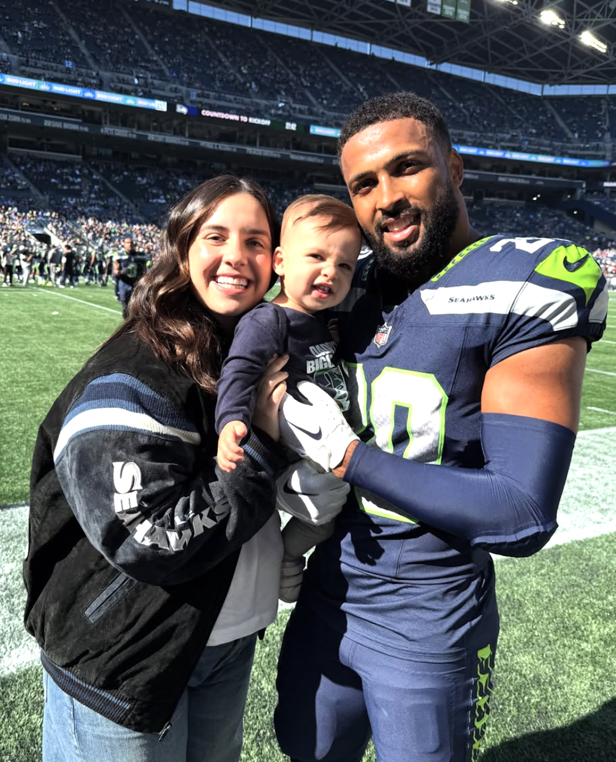 Julia and Julian Love of the Seattle Seahawks