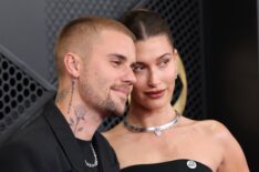Justin Bieber and Hailey Bieber attend the 68th GRAMMY Awards