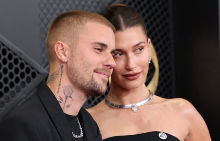 Justin Bieber and Hailey Bieber attend the 68th GRAMMY Awards