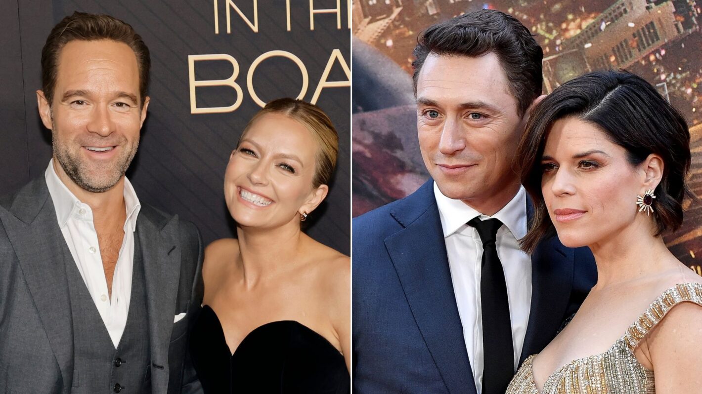 Chris Diamantopoulos and Becki Newton