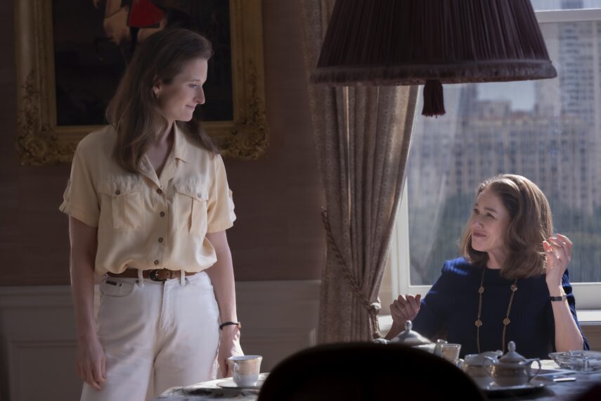 Grace Gummer as Caroline Kennedy, Naomi Watts as Jackie Kennedy Onassis — 'Love Story'