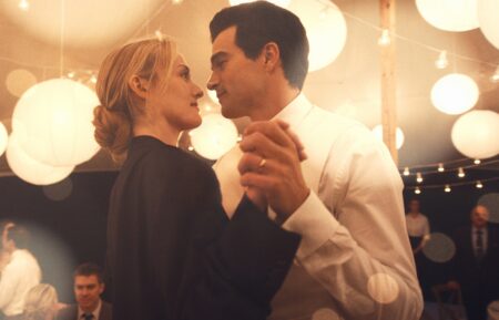 Sarah Pidgeon as Carolyn Bessette Kennedy, Paul Kelly as John F. Kennedy Jr. — 'Love Story'