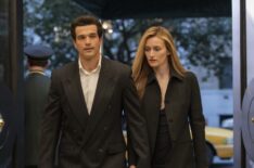 Paul Anthony Kelly as John F. Kennedy Jr., Sarah Pidgeon as Carolyn Bessette in 'Love Story'