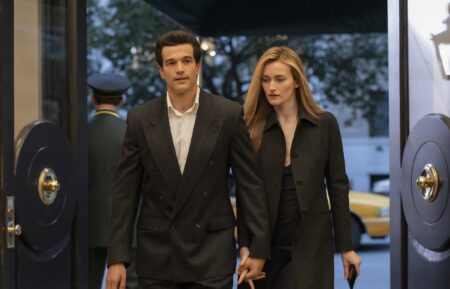 Paul Anthony Kelly as John F. Kennedy Jr., Sarah Pidgeon as Carolyn Bessette in 'Love Story'