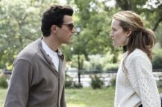 Sarah Pidgeon as Carolyn Bessette, Paul Anthony Kennedy as John F. Kennedy Jr. in 'Love Story'