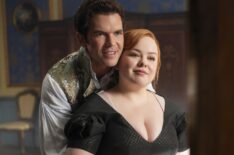 Luke Newton as Colin Bridgerton, Nicola Coughlan as Penelope Bridgerton in 'Bridgerton' Season 4