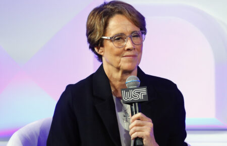 Mary Carillo speaks on stage The Women's Sports Foundation's 2022 Annual Salute To Women In Sports Gala