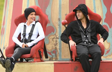 Rob Rausch and Maura Higgins on 'The Traitors'