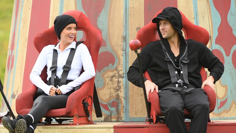 Rob Rausch and Maura Higgins on 'The Traitors'