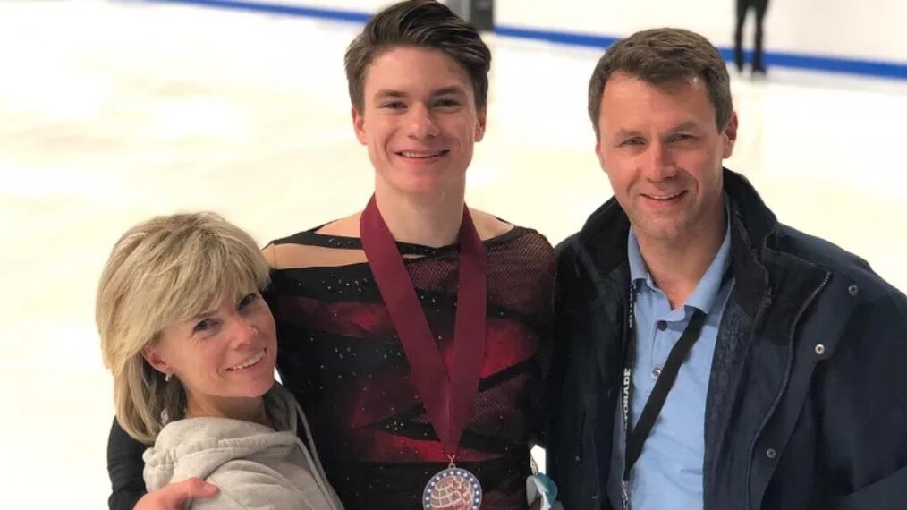 Maxim Naumov and his parents