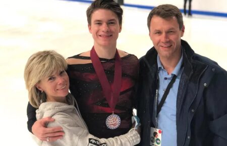 Maxim Naumov and his parents