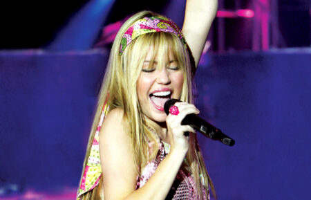 Miley Cyrus as Hannah Montana on the Best of Both Worlds Concert Tour (2008)