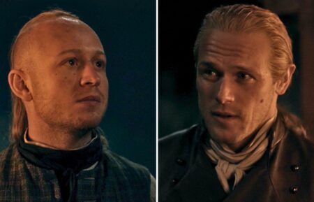 John Bell and Sam Heughan in 'Outlander' Season 8