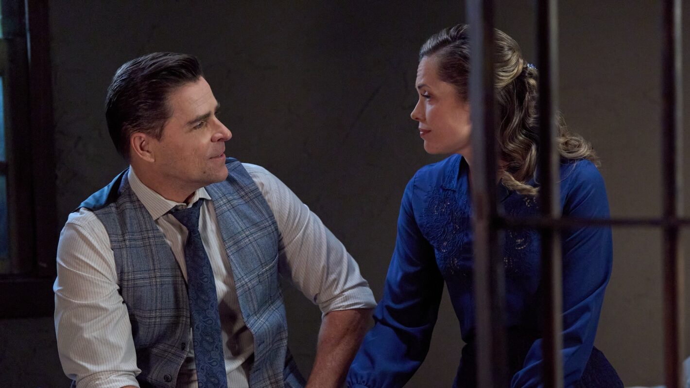 Kavan Smith and Pascale Hutton in 'When Calls the Heart' Season 13