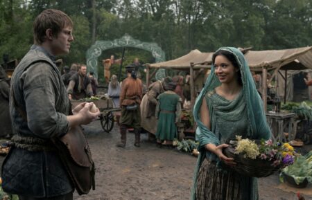 Peter Claffey and Tanzyn Crawford in 'A Knight of the Seven Kingdoms' Season 1 Episode 3