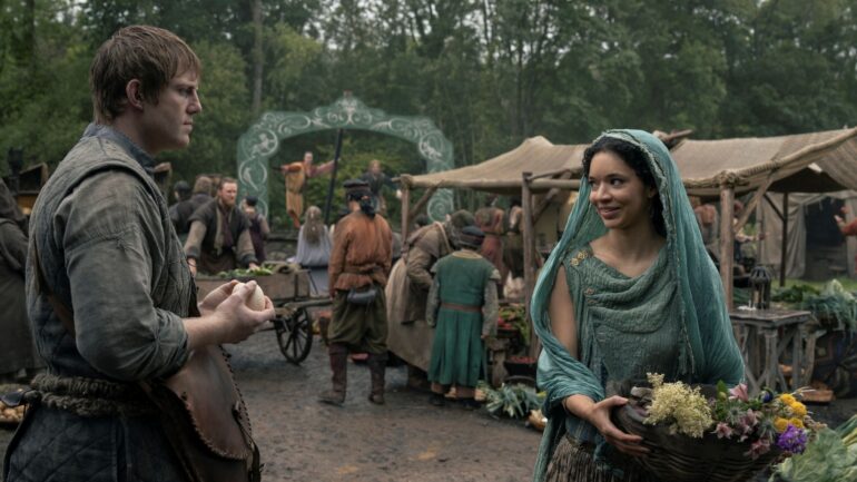 Peter Claffey and Tanzyn Crawford in 'A Knight of the Seven Kingdoms' Season 1 Episode 3