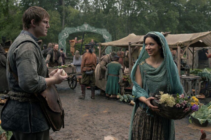 Peter Claffey and Tanzyn Crawford in 'A Knight of the Seven Kingdoms' Season 1 Episode 3