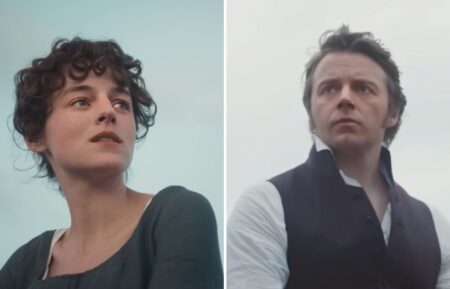 Emma Corrin and Jack Lowden in 'Pride and Prejudice'