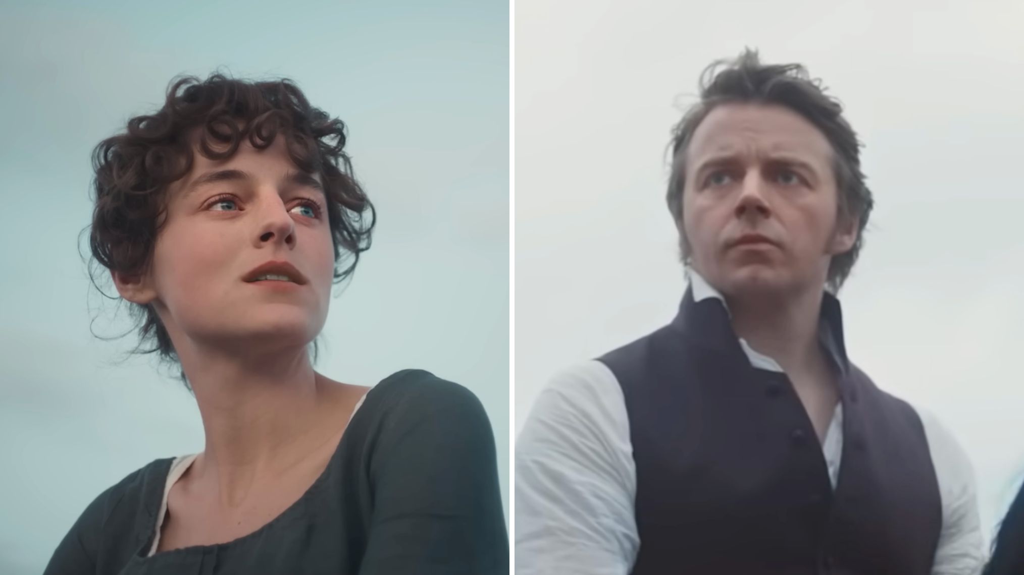 Emma Corrin and Jack Lowden in 'Pride and Prejudice'